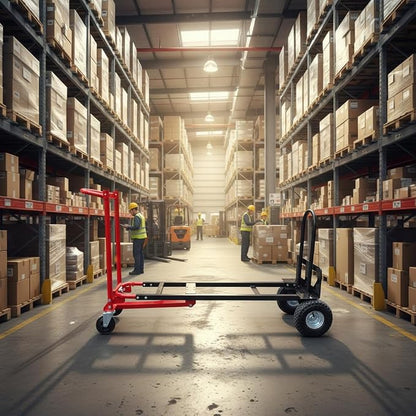 Red Convertible Hand Truck Dolly Cart - Image 7