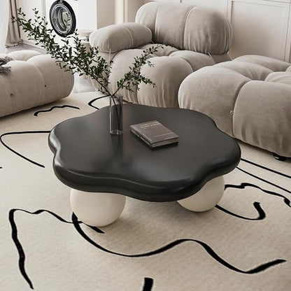 35.03" Cloud Coffee Table for Living Room Unique Coffee Table Modern Low Coffee - Image 4