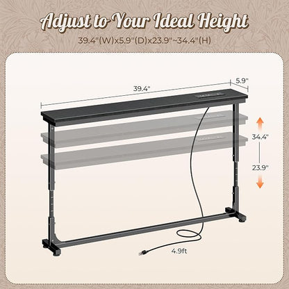 Huuger 39.4 Inch Behind Couch Table - Image 2