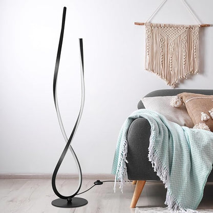 NUÜR Spiral Floor Lamp, Arched Bright Floor Lamps - Image 2