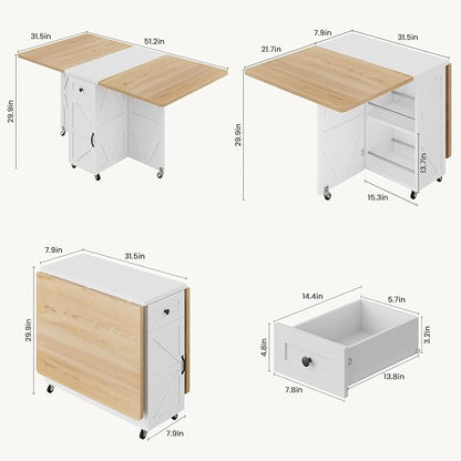 Jocoevol Space Saving Folding Dining Table - Image 2