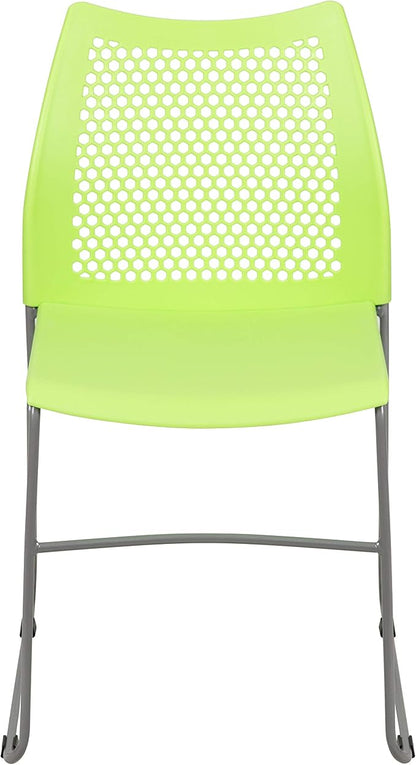 Flash Furniture HERCULES Series 661 lb. Capacity Green Stack Chair - Image 9