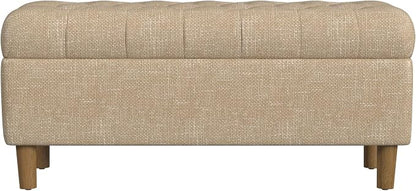 Homepop Home Decor | Tufted Ainsley Button Storage Ottoman Bench by HomePop