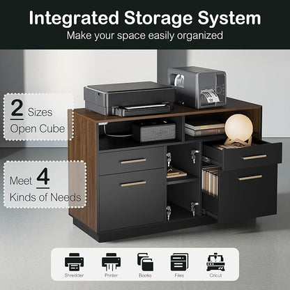 ModernMate Home Office Furniture Set, Mobile File Cabinet - Image 6