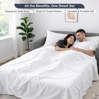 Cottington Lane Sleeper Sofa Sheets Full Size, 4 Piece Premium Quality 100% - Image 6