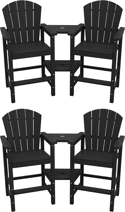SERWALL Tall Adirondack Chairs Set of 4 by SERWALL