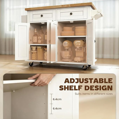 HOMCOM Kitchen Island Cart - Image 4