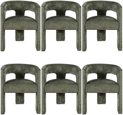 Jofran Gwen Jacquard Upholstered Accent Chair, Modern Luxury Plush Sculptural by Jofran+Inc.
