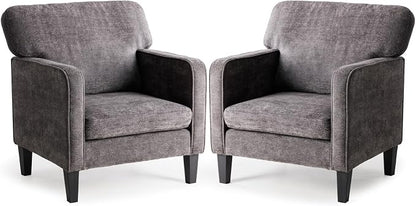 DUMOS Dark Grey Modern Accent Chairs by DumosLifestyle