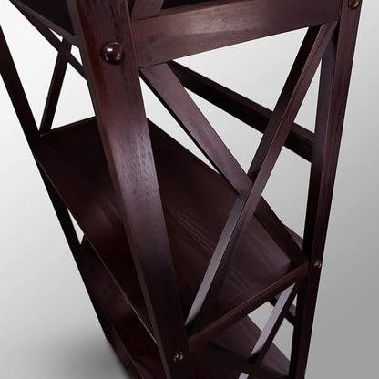Montego 5-Shelf Bookcase-Espresso - Image 7