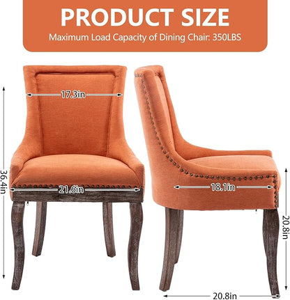 Modern Dining Chairs Set of 2, High Back Dining Chairs Side Chairs - Image 3