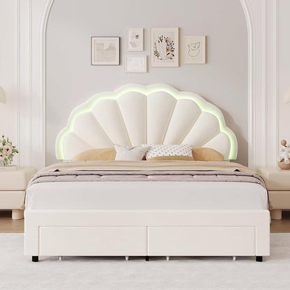 HIFIT Full Upholstered LED Bed Frame - Image 3