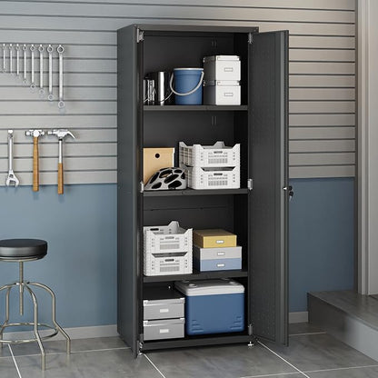 Manhattan Comfort Fortress Textured Metal 75.4" Garage Cabinet - Image 4