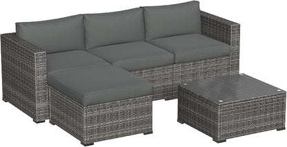 May in Color 5 Piece Outdoor Patio Sectional Furniture Set, Weather Resistant by MayinColor