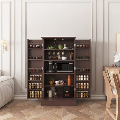 kepptory 47” Pantry Cabinet, Kitchen Pantry Storage Cabinet - Image 6