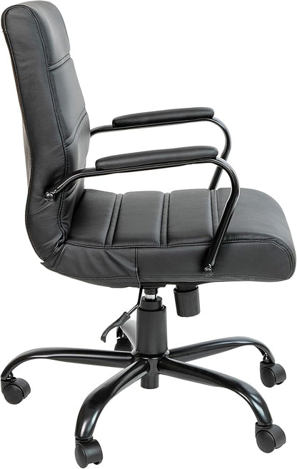 Flash Furniture Whitney Mid-Back Swivel LeatherSoft Desk Chair - Image 6