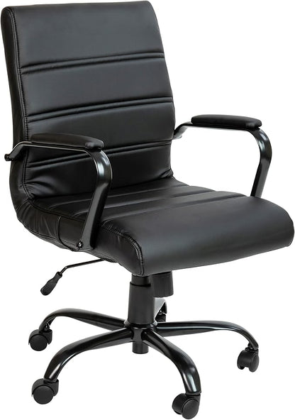 Flash Furniture Whitney Mid-Back Swivel LeatherSoft Desk Chair by FlashFurniture