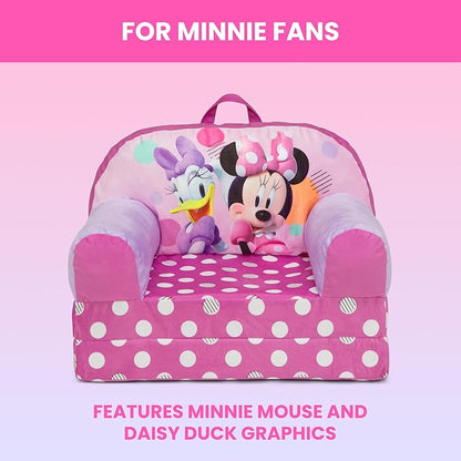 Delta Children - Minnie Mouse Cozee Buddy Flip-Out Kids Chair - Image 5