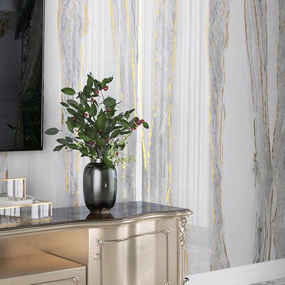LaCheery White Grey Gold Marble Contact Paper - Image 5