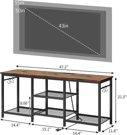 YGEOMER TV Stand for Up to 55 Inch Tvs, Entertainment Center - Image 2
