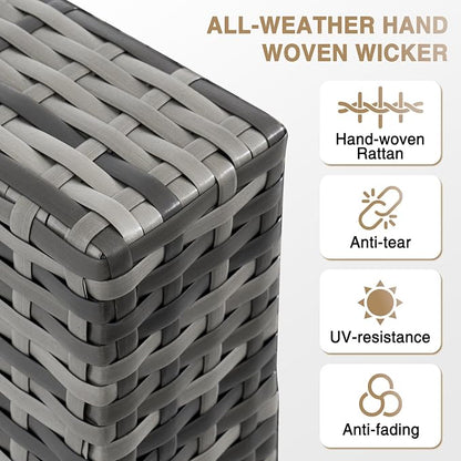 Aoxun Patio Furniture Sets, 12-Piece Outdoor Patio Furniture - Image 5