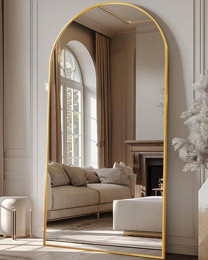 Antok 81" x41” Arched Full Length Floor Mirror, Free Standing/Wall Mount/Leaning by AntokMirror