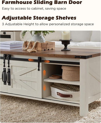 OKD 48" Farmhouse Lift Top Coffee Table - Image 6