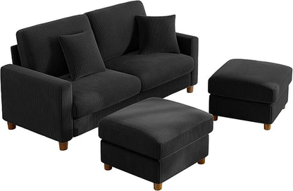 Kidirect 70in U Shaped Couch, Modular Sofa No Tool Assembly, Comfy Sectional by Kidirect