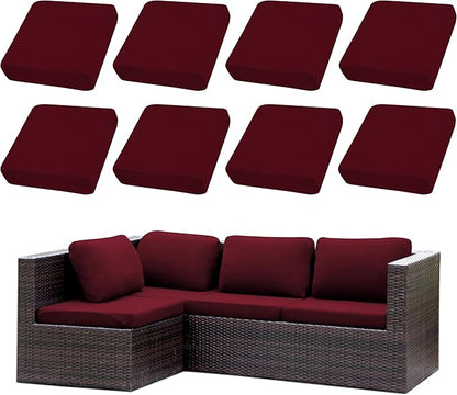 Outdoor Cushion Covers Set, Replacement by SUKAIKEQA