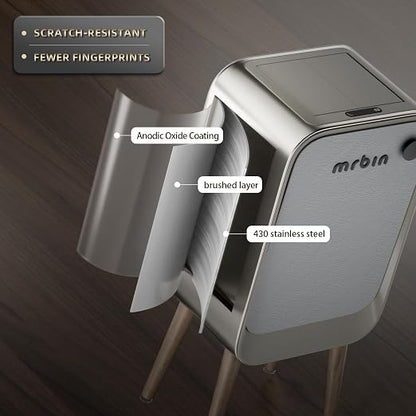 MRBIN Motion Sensor Trash Can Bathroom - Image 3