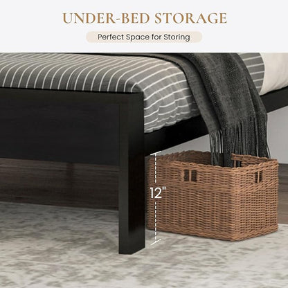 SHA CERLIN 14 Inch King Size Metal Platform Bed Frame - Image 4