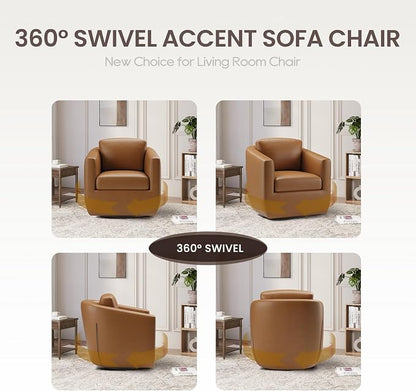 COLAMY 360° Swivel Accent Chair - Image 7
