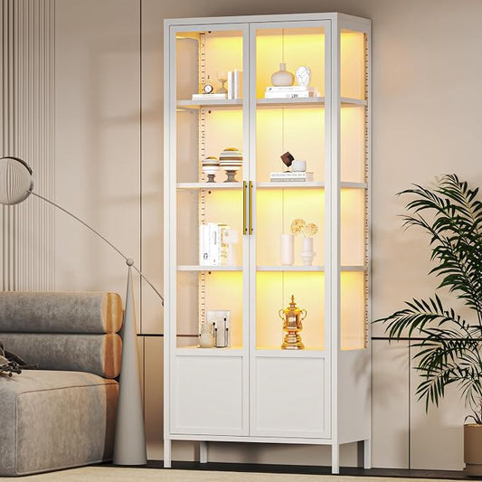 5-Tier Glass Display Cabinet by WOOWDEPOTBetterYourLife