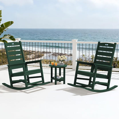 SERWALL Outdoor Rocking Chair, Oversized Rocking Chair - Image 10