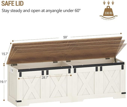 Hzuaneri 59" Storage Chest, Large Storage Trunk - Image 3