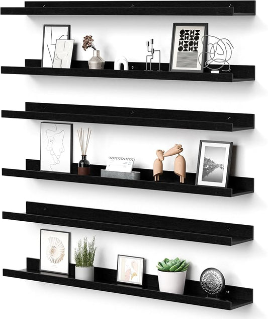 upsimples Floating Shelves for Wall, 35.5 Inch Shelves for Decor Storage Set of by upsimples