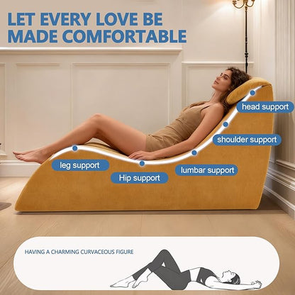Yoga Chair Lounge for Adult, Yoga Lounge Chair，Ergonomic Chaise Lounge Chair - Image 3