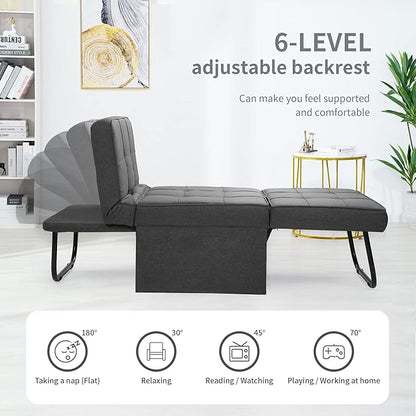 BIGSYY Sofa Bed, Dark Grey - Image 3