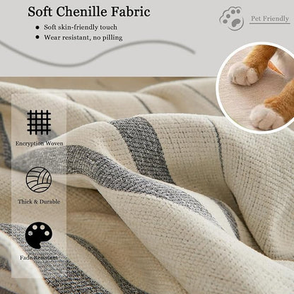 DREAMINGO Couch Cover Washable Chenille Sofa Protector - Image 3