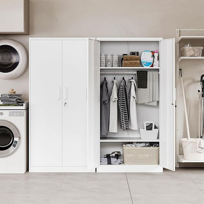 Letaya Metal Wardrobe Cabinets - Image 4