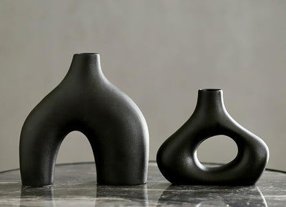 Carrot's Den Donut Vase, Olive Plant, Living Room, Modern Home - Image 9