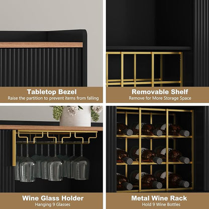 ARTPOWER 48" Wine Bar Cabinet - Image 6