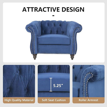 AVZEAR Living Room Accent Chair, Upholstered Sofa Chair Single Sofa Chair - Image 6