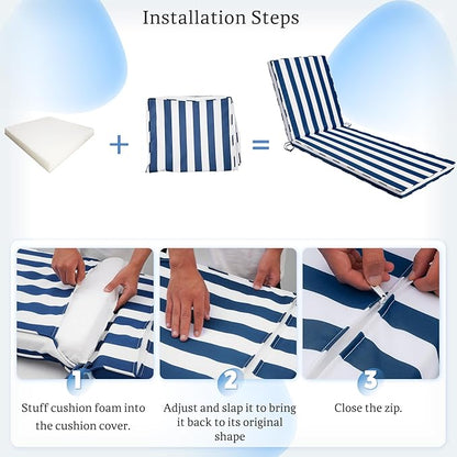 Chaise Lounge Cushions Outdoor - Image 5