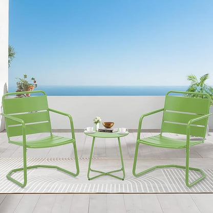 MELLCOM 3 Piece Patio Set, Small Patio Furniture Set by MELLCOM