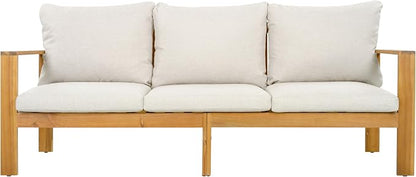 Christopher Knight Home Kayahs 4 Pieces Acacia Wood Furniture Set, Patio - Image 6