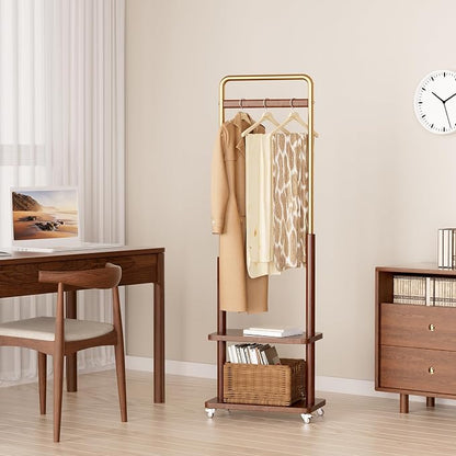 Taitiy Clothes Rack Solid Wood Coat Rack, - Image 7