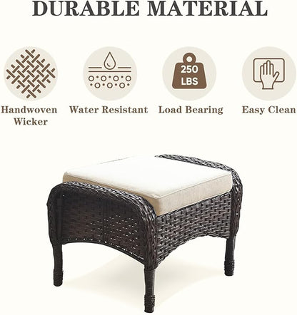 Belord 6 Pieces Wicker Patio Conversation Sets - Image 6