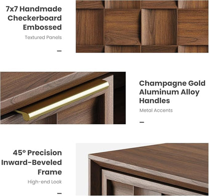 COLAMY TV Stand with Two Doors, Entertainment Center 59" with Adjustable - Image 5