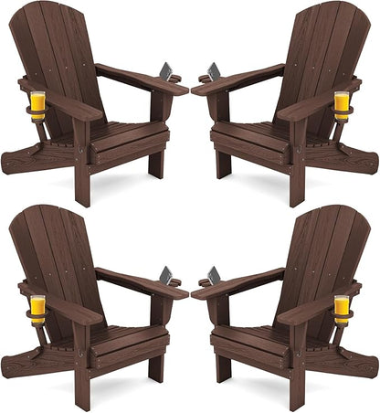 SERWALL Adirondack Chair with Cup Holders by SERWALL
